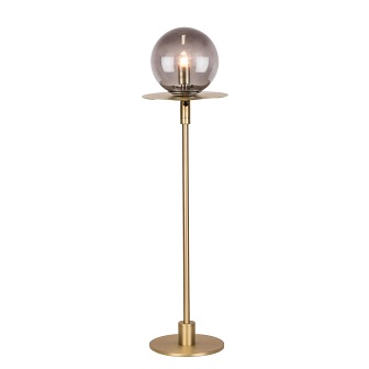 Lampa stołowa ze szklanym kloszem Smoke art deco